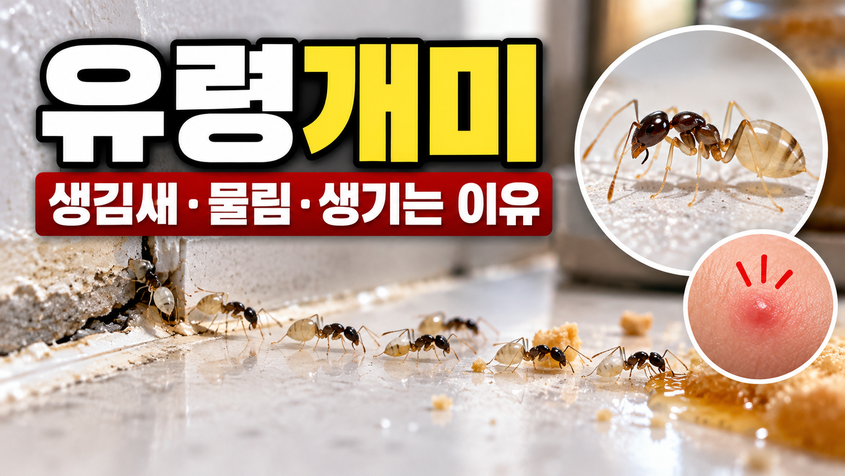 유령개미 생김새와 집안 출몰 모습 및 물림 증상